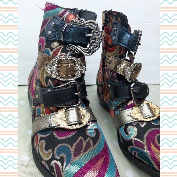 EXCLUSIVE Funky metallic boots Vintage Nego price - Picture 3 of 16